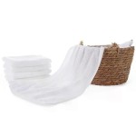 Combed Cotton Towels, Absorbent and Thick, Soft and Gentle on the Skin, White, for the